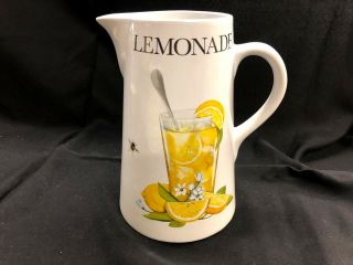 Mary Lake Thompson Lemonade Pitcher With Recipe Rare