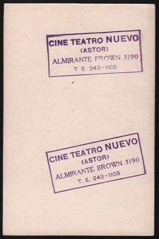Rare 1966 Batman Argentinian Movie Advertising Card - Issued 20th Century Fox 2