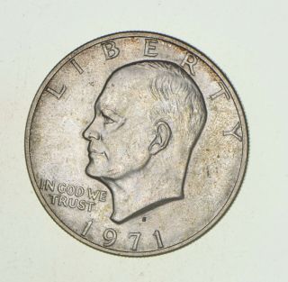 Specially Minted S Mark 1971 - S 40 Eisenhower Proof Silver Dollar Rare 726