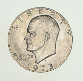 Specially Minted S Mark 1973 - S 40 Eisenhower Proof Silver Dollar Rare 696