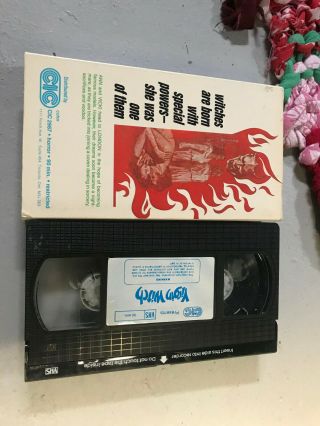 VIRGIN WITCH CIC HORROR SOV SLASHER RARE OOP VHS BIG BOX SLIP 2