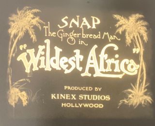16mm Film Wildest Africa Silent 20s Puppet Stop Motion Animation Cartoon Rare