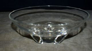 Stunning Rare Lg.  Steuben Art Glass Crystal Centerpiece Footed Bowl - Signed