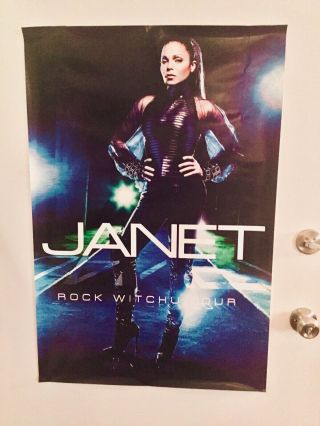 Janet Jackson 2008 " Rock Witchu " Tour Poster Nib Rare