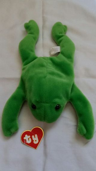 Very Rare Legs Ty Beanie Baby With 1st Gen Tush (korea) &hang Tags