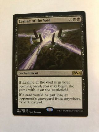 Magic The Gathering - Leyline Of The Void (core Set 2020 Rare),  Nm