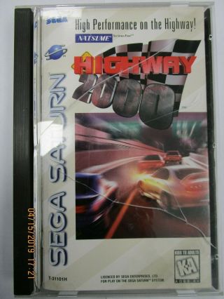 Highway 2000 - Sega Saturn - Rare Complete In Long Box