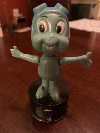 Rare Vintage Rocky The Squirrel Push Button Toy Rocky & Bullwinkle