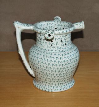 Rare Early 19th Century Pearlware Pottery Transfer Print Puzzle Jug, 3