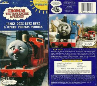 Rare Vintage Thomas Train Tank Engine Friends James Goes Buzz Buzz Vhs Video