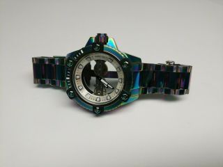 Invicta Mens Watch 26488 Limited Edition Stainless Steel Neo Chrome Rainbow Rare 6