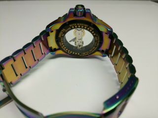 Invicta Mens Watch 26488 Limited Edition Stainless Steel Neo Chrome Rainbow Rare 8
