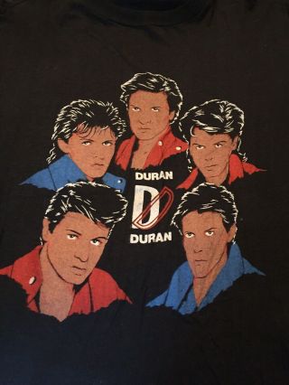 Rare Vintage 1983 Duran Duran Shirt Size Large Hard To Find