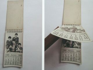 Orig.  Rare 1964 Beatles Photo.  Calendar Publication Error With January Duplicated