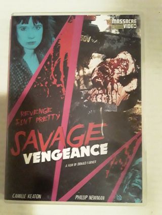 Savage Vengeance Dvd Rare Slasher Horror Exploitation Sov Gore Massacre Video