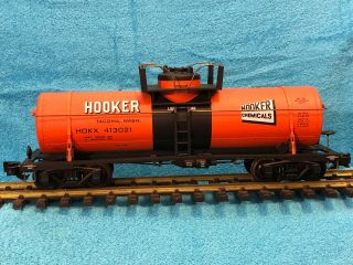Aristo - Craft Art - 41302 Hooker Chemicals Single - Dome Tank Car G - Scale Tanker Rare
