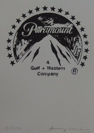 Limited Fine Pop Art Bw Logo Silkscreen Warhol Signed & Stamped Rare