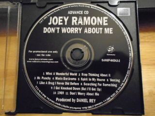 Rare Adv Promo Joey Ramone Cd Don 