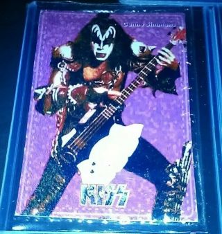 KISS RARE METAL CARD SET OF 5 FROM ARGENTINA NM 2