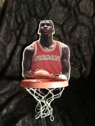 Rare Michael Jordan Mini Basketball Backboard With Rim And Net Chicago Bulls