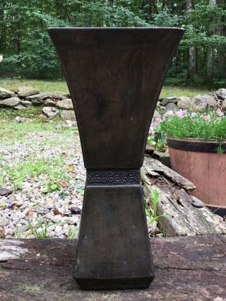 Rare Large Antique Chinese Bronze Vase Censor Archaic Style 7