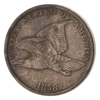 Crisp - 1858 - Flying Eagle United States Cent - Rare 542