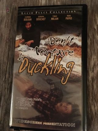 Don’t Torture A Duckling Vhs Rare Horror Oop 1972/2000