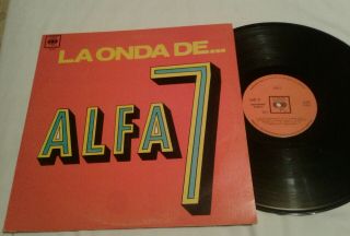 Rare Cumbia Funk Alfa 7 La Onda De Lp 1972 Costa Rica Cbs 20 007 Vg,