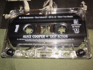 Alice Cooper - Easy Action Cassette Tape Rare Like Rhino 1989 5
