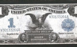 Rare Black Eagle $1 1899 Silver Certificate