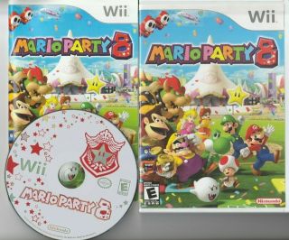 Mario Party 8 (nintendo Wii Game,  2007) Complete Rare