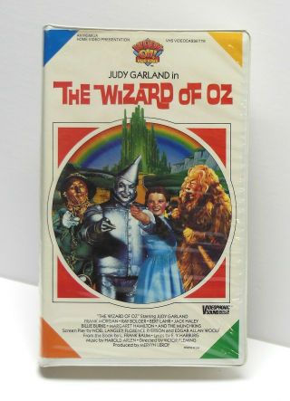 The Wizard Of Oz Vhs Viddy Oh Clamshell Rare Oop Vg Cond.  Fast