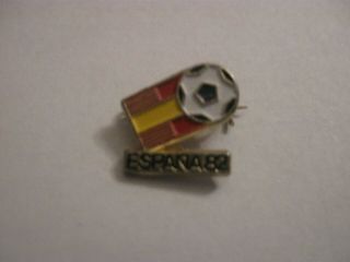 Rare Old 1982 Fifa Football World Cup Metal Brooch Pin Badge