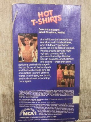 Hot T - Shirts - (VHS,  1982) Rare 2