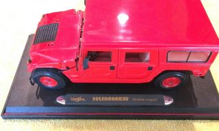 Maisto 1/18 Hummer H1 Station Wagon Red Premiere Edition Rare 1998