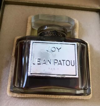 Rare Vintage 1929 “joy” By Jean Patou Paris Perfume Bottle Signed In The Box