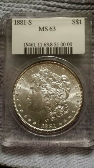 Compugrade - 1881 - S Morgan Silver Dollar - Rarely Offered And Collectible Slab