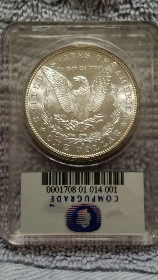 Compugrade - 1881 - S Morgan Silver Dollar - Rarely Offered and Collectible slab 2