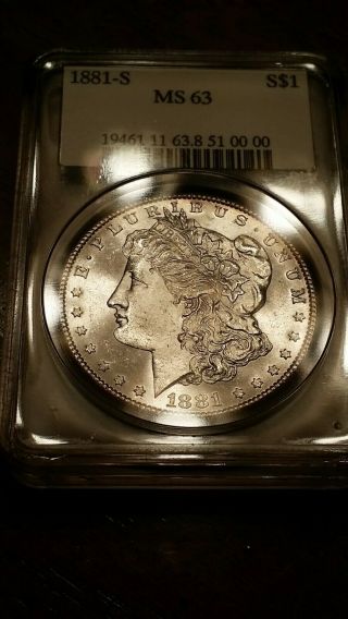 Compugrade - 1881 - S Morgan Silver Dollar - Rarely Offered and Collectible slab 3