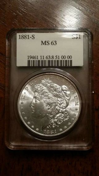 Compugrade - 1881 - S Morgan Silver Dollar - Rarely Offered and Collectible slab 7