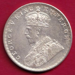British India - 1919 - Unc - Bombay - Kg V - One Rupee - Rare Silver Coin U2