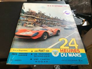 Le Mans - - 24 Hour Race 1968 - - - - Programme - - - 28/29 September 1968 - - Very Rare