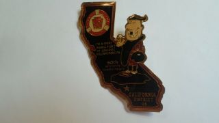Little League Pin Fred Flintstone Umpire Very Old 3 1/4 Inch Ca 46 Rare Pin