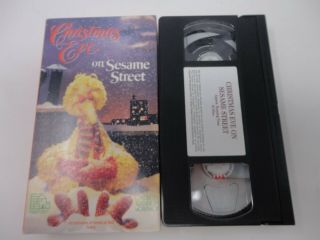 Sesame Street On Christmas Eve Vhs Video Tape Musical 1987 Big Bird Rare Vtg