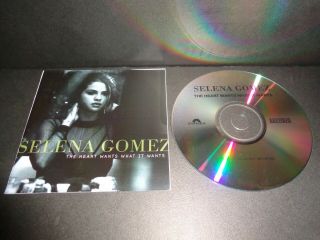 THE HEART WANTS WHAT IT WANTS by SELENA GOMEZ - Rare Collectible Promo CD Single 4