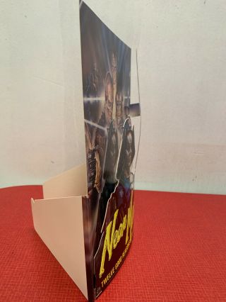 Rare NEON MANIACS video shop STANDEE VHS store promo horror movie poster CBS - Fox 5