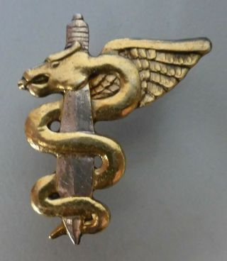 South Africa Special Forces Ops Medic Snake Rare Airborne Sf Badge.  925 Silver
