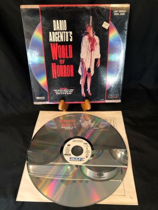 Vintage Rare Dario Argento’s World Of Horror “excellent Condition”laser Disc