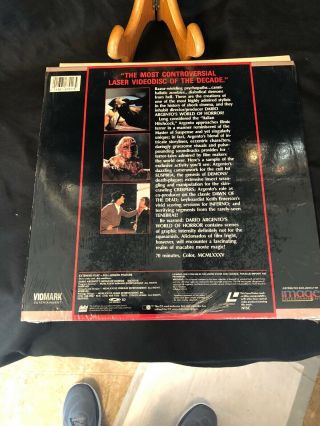 Vintage Rare Dario Argento’s World Of Horror “Excellent Condition”Laser Disc 4