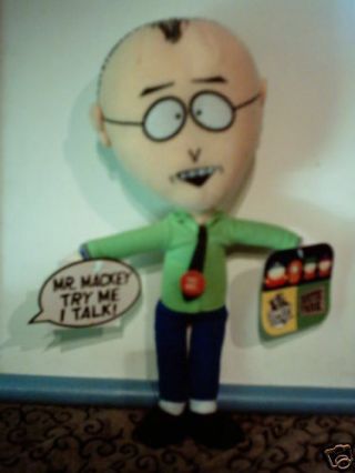 Rare South Park Talking Mr Mackey Plush Toy Doll By Fun 4 All Mwt